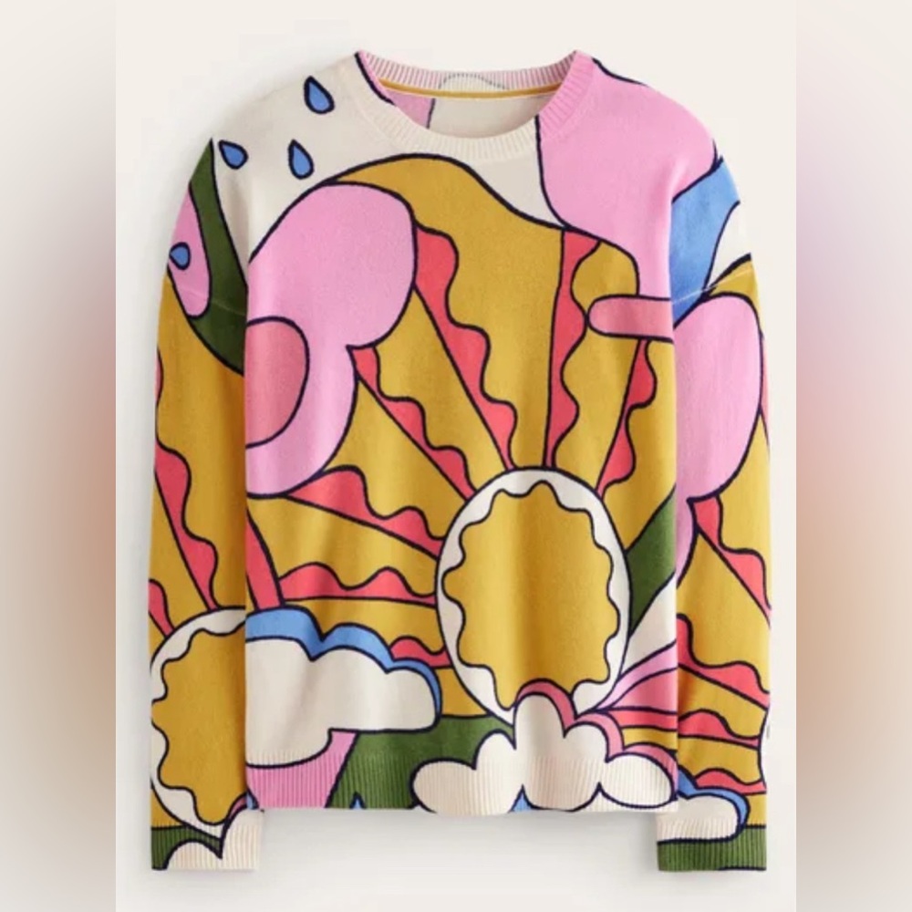 Boden Multicolor Graphic Sweater